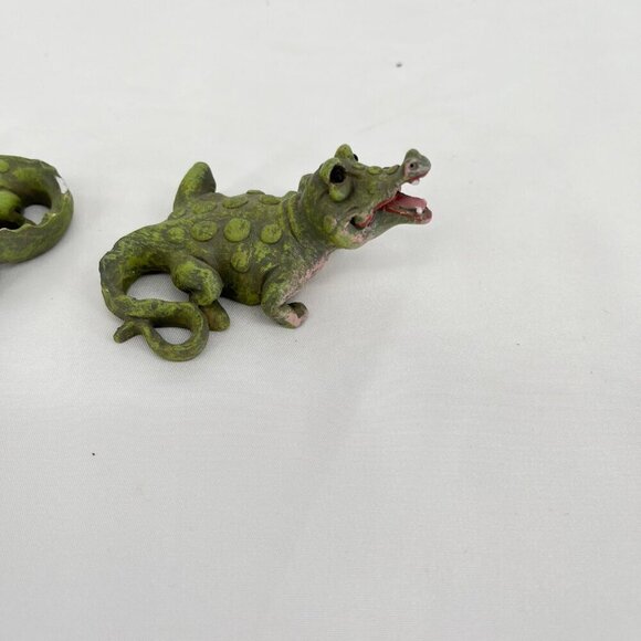 Lot of 2 Pete Apsit Holy Herd NOAH'S ARK Crocodiles Croc Rockette Resin Figurine - Picture 2 of 4
